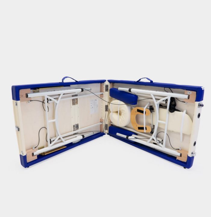 Розкладний алюмінієвий масажний стіл I-Coucou blue-cream - Зображення 8