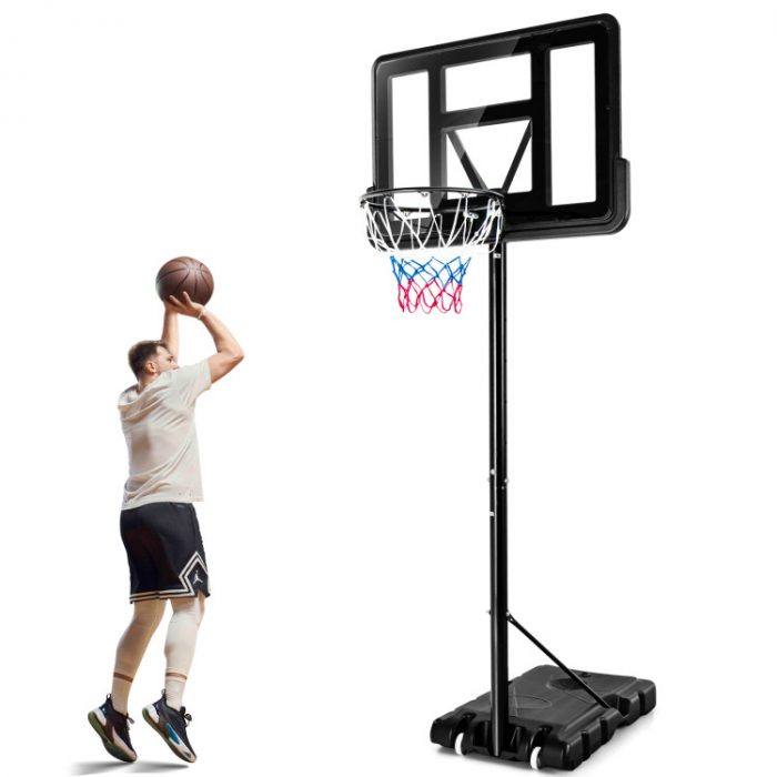 Adjustable_Portable_Basketball_Hoop_Stand_with_Backboard_Wheels-4 Набір баскетбольний Costway SP37743 Ідеальне поєднання якості та стилю для вашого майданчика - Зображення 2