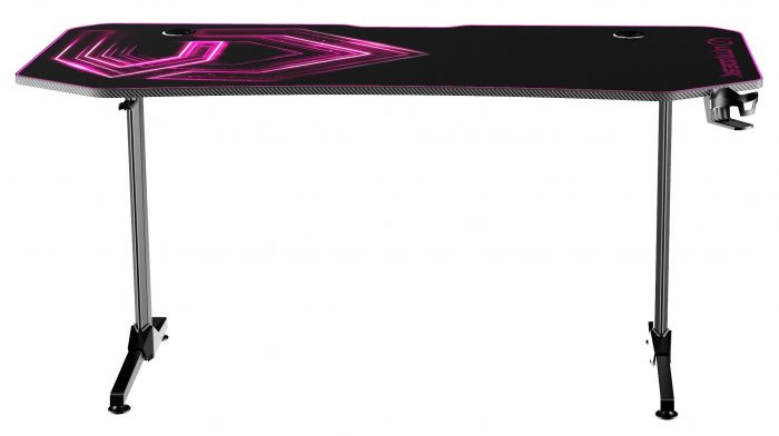Ігровий комп'ютерний стіл ULTRADESK FRAG Xxl Pink 160x75 см-Стильний та просторий - Зображення 8