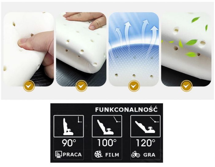 Геймерське крісло EXTREME SPYDER червоно-чорне-Спортивний дизайн та неймовірний комфорт - Зображення 6