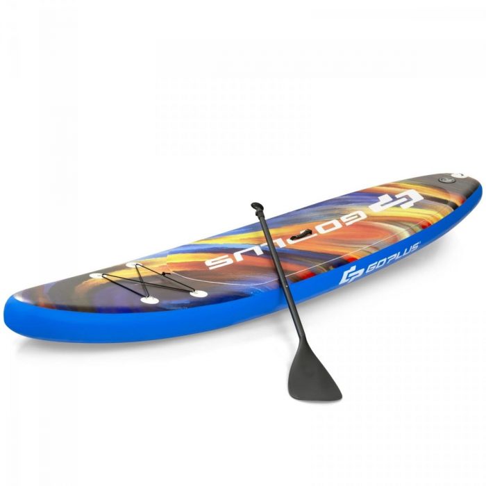 Pompowana-deska-SUP-do-wioslowania-stand-up-335-cm-2 Дошка SUP Costway SP37442-L з веслом 335 см-ідеальний вибір для активного відпочинку на воді та пригод - Зображення 3