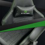 Геймерське крісло STAZER EAGLE Чорно-зелений- елегантний дизайн і комфорт - Зображення 4