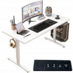Електричний підйомний стіл MuvuHome Білий 160 см МОДЕРН 72-118см.Зручність та стиль для вашого робочого простору