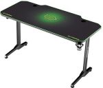 Ігровий комп'ютерний стіл ULTRADESK FRAG Green 140X60 см+підкладка-Стильний та зручний - Зображення 5