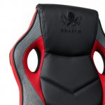 Геймерське крісло KRAKEN DELTA чорно-червоний -стильний дизайн та комфорт - Зображення 4
