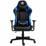 Геймерське крісло KRAKEN HELIOS чорно-синій екошкіра-стильний дизайн та комфорт для тривалих ігор - Зображення 2