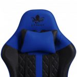 Геймерське крісло KRAKEN HELIOS тканина чорно-синій- елегантний дизайн та комфорт для геймерів - Зображення 6