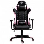 Геймерське крісло KRAKEN HELIOS чорно-рожевий екошкіра-стиль та комфорт для енергійних геймерів - Зображення 2