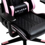 Геймерське крісло KRAKEN HELIOS чорно-рожевий екошкіра-стиль та комфорт для енергійних геймерів - Зображення 9