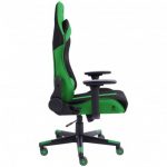 Геймерське крісло KRAKEN HELIOS тканина чорно-зелений-стильний комфорт для тривалих ігор - Зображення 3