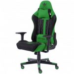 Геймерське крісло KRAKEN HELIOS тканина чорно-зелений-стильний комфорт для тривалих ігор - Зображення 7