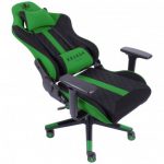 Геймерське крісло KRAKEN HELIOS тканина чорно-зелений-стильний комфорт для тривалих ігор - Зображення 8