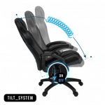 Геймерське крісло KRAKEN DRAKON екошкіра чорне-елегантний дизайн і комфорт - Зображення 10