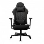 Геймерське крісло KRAKEN HELIOS тканина чорне-комфорт і стиль для тривалих ігор - Зображення 2