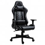 Геймерське крісло KRAKEN HELIOS чорний екошкіра-комфорт та підтримка для тривалих ігор