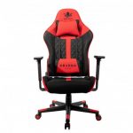 Геймерське крісло KRAKEN HELIOS тканина чорно-червоне-Максимальний Комфорт та Стиль