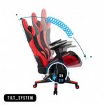 Геймерське крісло KRAKEN HELIOS тканина чорно-червоне-Максимальний Комфорт та Стиль - Зображення 7