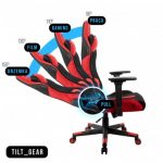 Геймерське крісло KRAKEN HELIOS тканина чорно-червоне-Максимальний Комфорт та Стиль - Зображення 8