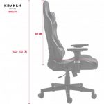 Геймерське крісло KRAKEN HELIOS тканина чорно-червоне-Максимальний Комфорт та Стиль - Зображення 10