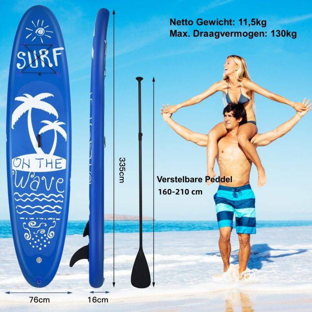 draagbaar_en_lichtgewicht_ontwerp_-_oprolbaar_voor_gemakkelijke_opslag-sup_board_opblaasbaar_stand_up_board_paddle_board_navy-l-1-10-sp37090-l-stand_up_paddle_board_yoga-1 Дошка для SUP Costway SP37090 335см : Плавність, швидкість та комфорт на кожному русі - Зображення 3