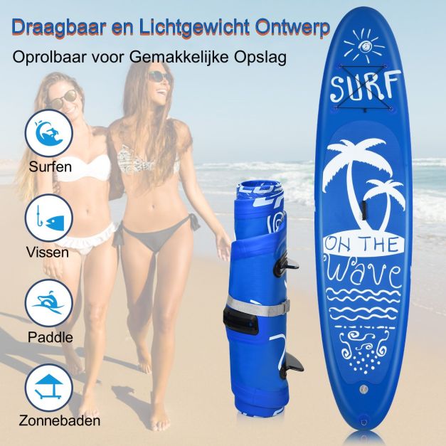draagbaar_en_lichtgewicht_ontwerp_-_oprolbaar_voor_gemakkelijke_opslag-sup_board_opblaasbaar_stand_up_board_paddle_board_navy-l-1-10-sp37090-l-stand_up_paddle_board_yoga-3 Дошка для SUP Costway SP37090 335см : Плавність, швидкість та комфорт на кожному русі - Зображення 6