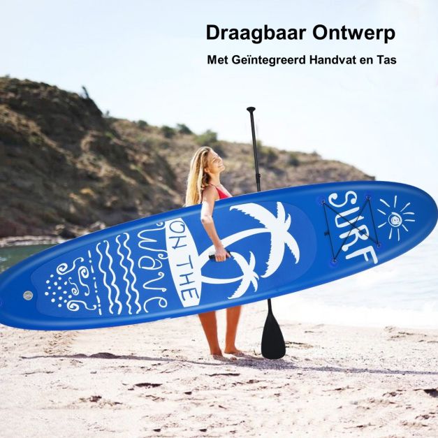 draagbaar_en_lichtgewicht_ontwerp_-_oprolbaar_voor_gemakkelijke_opslag-sup_board_opblaasbaar_stand_up_board_paddle_board_navy-l-1-10-sp37090-l-stand_up_paddle_board_yoga-5 Дошка для SUP Costway SP37090 335см : Плавність, швидкість та комфорт на кожному русі - Зображення 4