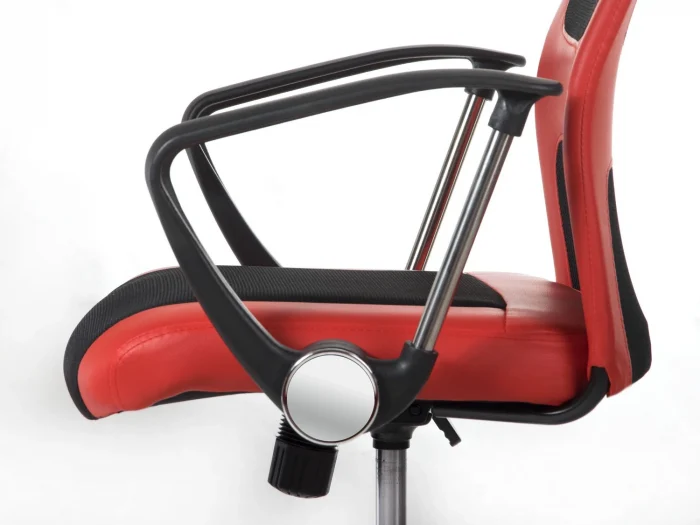 Сучасне високе офісне крісло Софотель Ріо червоне - Зображення 4