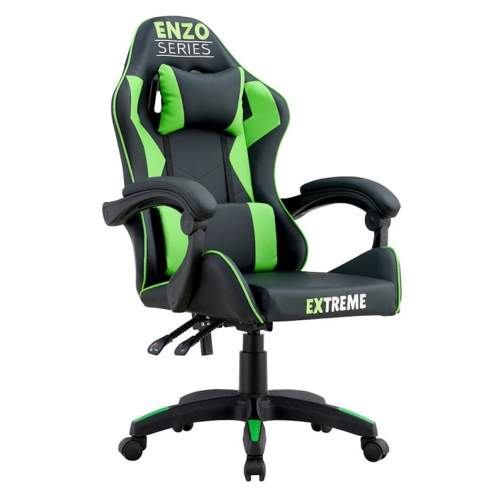 fotel-gamingowy-dla-gracza-extreme-enzo-green-b-iext139934945 Геймерське крісло Extreme ENZO Green максимальний комфорт та підтримка - Зображення 1