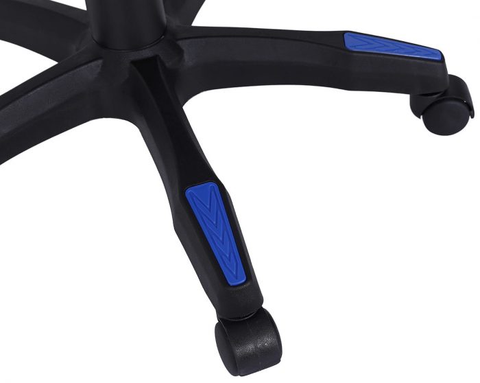 Геймерське крісло INFINI ESPACE чорно-синє-Комфорт і підтримка для інтенсивних ігор та роботи в стильному дизайні - Зображення 5