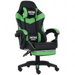 Геймерське крісло INFINI ESPACE чорно-зелене-Динамічний дизайн і комфорт для тривалих ігрових сесій