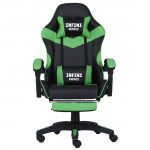 Геймерське крісло INFINI ESPACE чорно-зелене-Динамічний дизайн і комфорт для тривалих ігрових сесій - Зображення 3