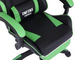 Геймерське крісло INFINI ESPACE чорно-зелене-Динамічний дизайн і комфорт для тривалих ігрових сесій - Зображення 5