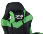 Геймерське крісло INFINI ESPACE чорно-зелене-Динамічний дизайн і комфорт для тривалих ігрових сесій - Зображення 7