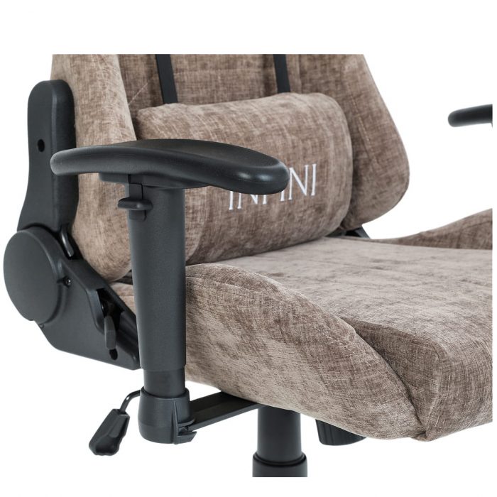 Геймерське крісло INFINI Luxor світло-коричневе-Розкішний дизайн і комфорт - Зображення 7
