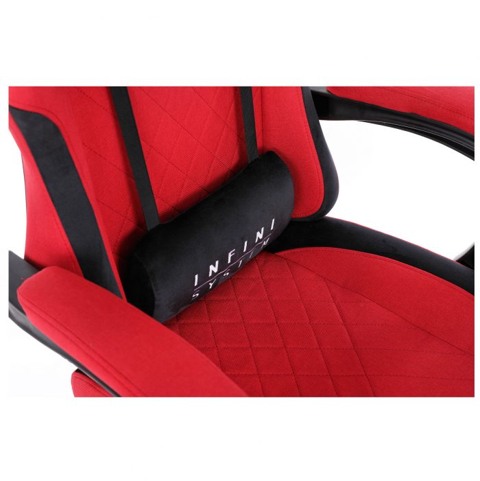 Геймерське крісло Infini System червоне-Ергономічний комфорт та динамічний дизайн для максимальних ігрових сесій - Зображення 7