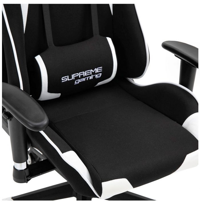 Геймерське крісло EXTREME PlayMaker чорно-біле-Комфорт і стиль - Зображення 8