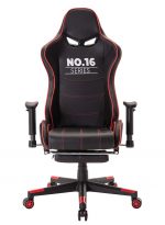 Геймерське крісло Infini series No.16 Gaming Chair чорно-червоне-Стиль, комфорт і підтримка для тривалих ігрових сесій - Зображення 2