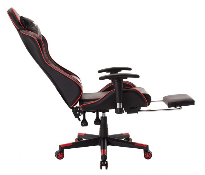 Геймерське крісло Infini series No.16 Gaming Chair чорно-червоне-Стиль, комфорт і підтримка для тривалих ігрових сесій - Зображення 5