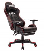 Геймерське крісло Infini series No.16 Gaming Chair чорно-червоне-Стиль, комфорт і підтримка для тривалих ігрових сесій - Зображення 3
