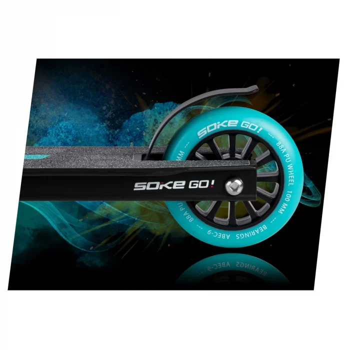 Трюковий Самокат SOKE GO! жовто-синій - Зображення 3