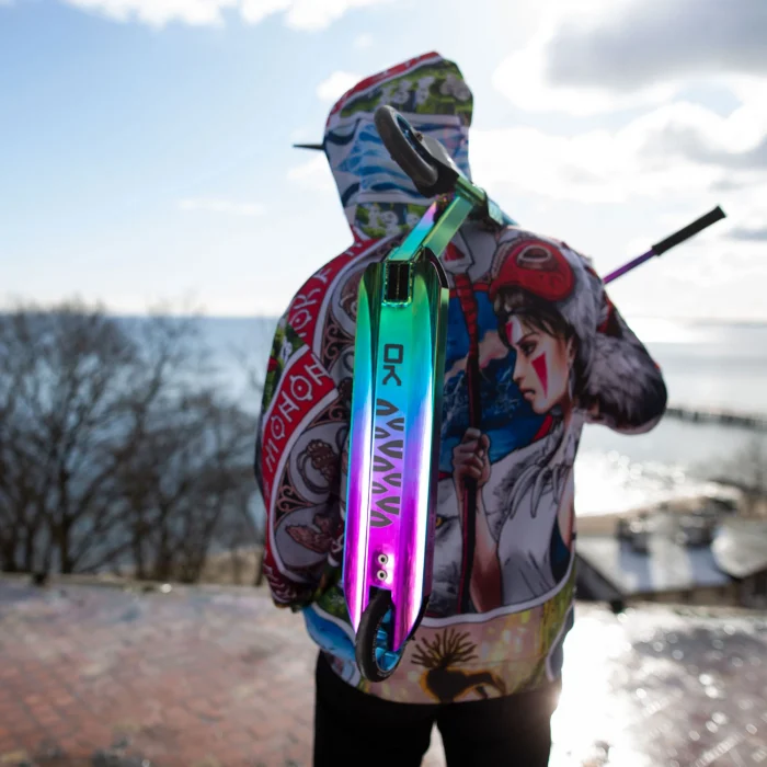 Вуличний неохромований трюковий самокат SOKE PRO - Зображення 3