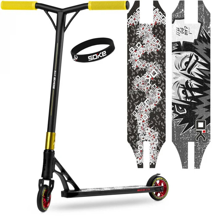 Трюковий самокат SOKE XTR, чорно-жовтий - Зображення 13