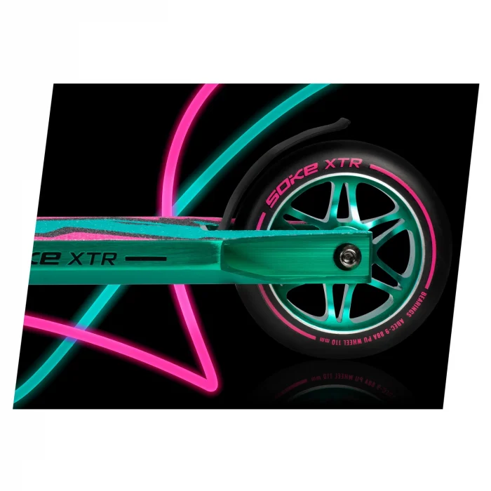 Трюковий самокат SOKE XTR, бірюзово-рожевий - Зображення 3
