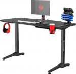 Ігровий комп'ютерний стіл ULTRADESK FRAG Black+Підкладка -Стильний та ергономічний
