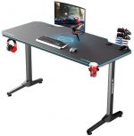 Ігровий комп'ютерний стіл ULTRADESK FRAG Blue 140X66 см +підкладка -Просторий та стильний