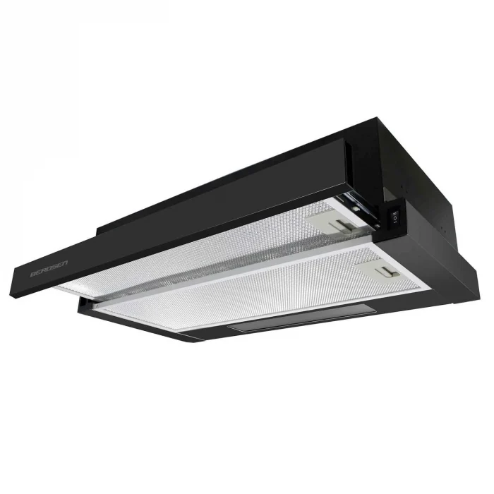 Телескопічна кухонна витяжка Berdsen BT-230, чорний матовий - Зображення 2