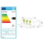 Телескопічна кухонна витяжка Berdsen BE-60-LW 60см INOX - Зображення 8