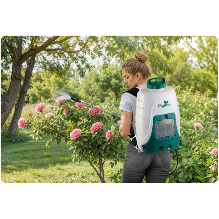 Акумуляторний обприскувач з візком Plonos PL-600 - Ефективне обприскування - Зображення 11