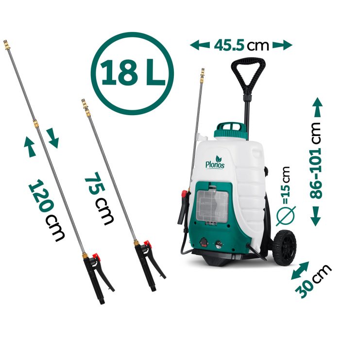Акумуляторний обприскувач з візком Plonos PL-601 - Зручність та ефективність - Зображення 13
