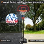 Кошик CostWay SP37742 баскетбольний 170-230 см, Універсальна стійка для гри в баскетбол на будь-якому рівні. - Зображення 5